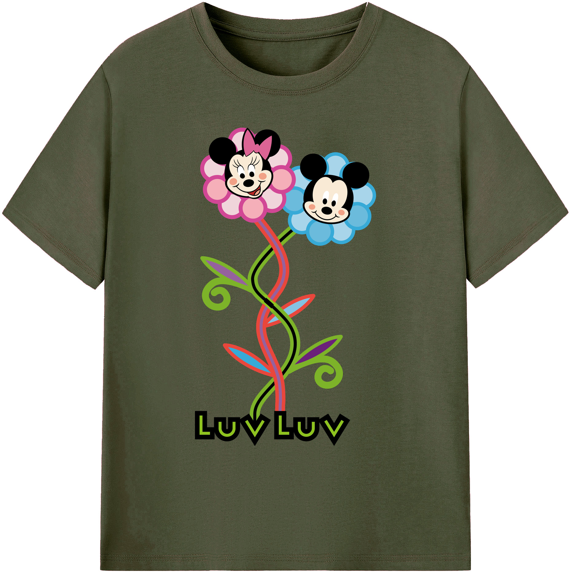 （画像用） ミッキーマウス Mickey Mouse 綿100％ メンズ半袖Tシャツ｜肌触りやわらか＆通気性